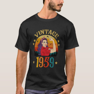 Camiseta 61º Aniversário Com 61 Anos De Idade Para Mulheres