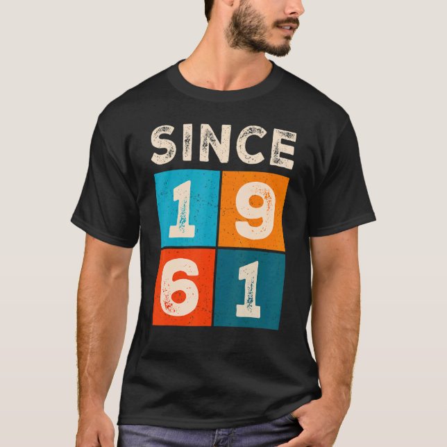 Camiseta 61º aniversário desde 1961 (Frente)