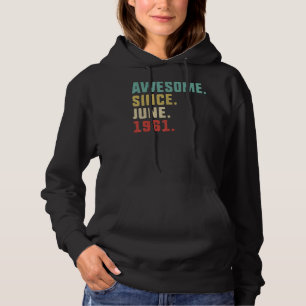 Camiseta 61º aniversário dos homens incríveis desde junho d