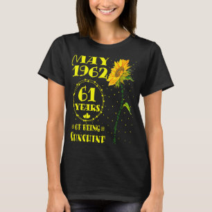 Camiseta 611 Aniversário De 61 Anos De Sol