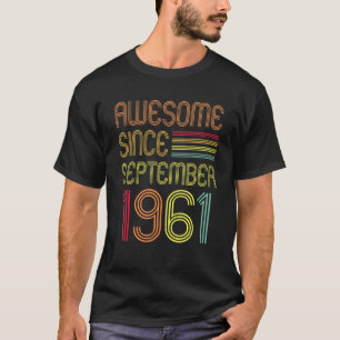 Camiseta 61 Anos De Idade, 61ruas Awesta De Aniversário Des
