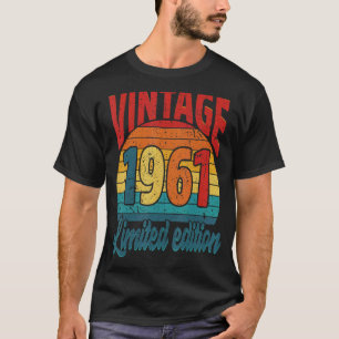 Camiseta 61 Anos De Idade Vintage 1961 61rua Aniversário