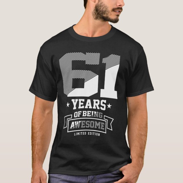 Camiseta 61 Anos De Incrível - Aniversário De 61ruas (Frente)