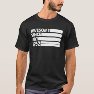 Camiseta 61 Anos Incrível Desde Julho De 1962 61rua Anivers