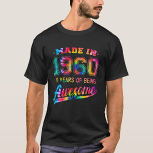 Camiseta 61Ruas, Aniversário, Tie Dye 61 Anos, Sendo Incr