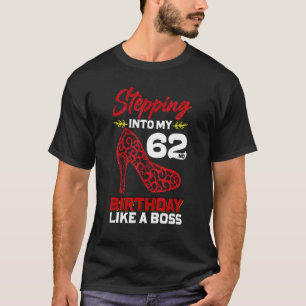 Camiseta 62.ª Aniversário a fazer 62 anos