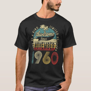 Camiseta 62 anos de idade 62.º aniversário incrível desde n