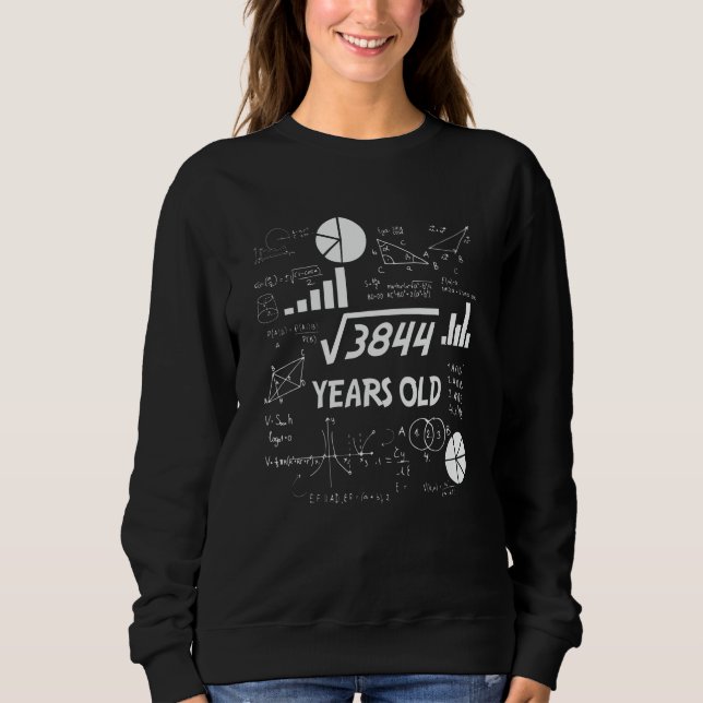 Camiseta 62 Anos De Idade Professora De Matemática De Domin (Frente)