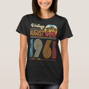 Camiseta 62 Anos De Idade Vintage Agosto De 1961 Mulheres
