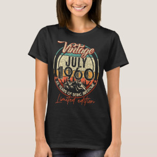 Camiseta 62 Anos De Vintage Incrível Julho De 1960