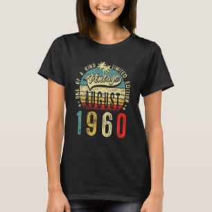 Camiseta 62 anos Vintage agosto de 1960 62nd Birthday Men