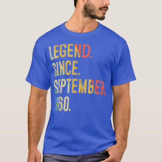 Camiseta 62 Years Old Gifts 62nd Birthday Legend Since Sept
