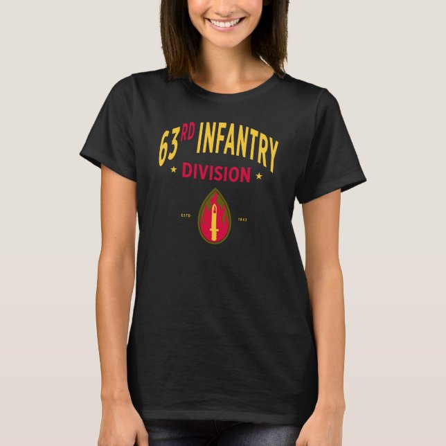 Camiseta 63ª Divisão de Infantaria - Mulheres Militares dos (Frente)