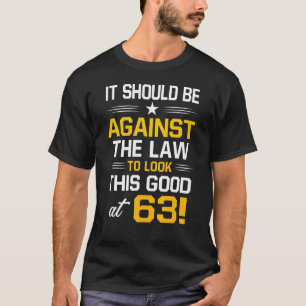 Camiseta 63º aniversário 63 anos Homens