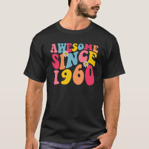 Camiseta 63º Aniversário Incrível Desde 1960 Retro 63 Anos