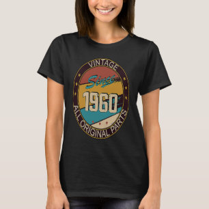 Camiseta 63º Aniversário Mulher 63 Anos 1960 Decorativa