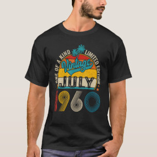 Camiseta 63 Anos De Idade Incrível Desde Julho De 1960 63º