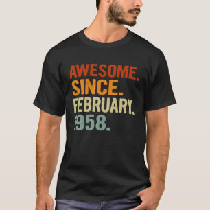 Camiseta 63 Anos De Idade Retrô Birthday Gift Incrível Desd