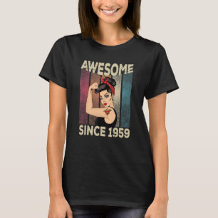 Camiseta 63 anos é incrível desde julho de 1959 63º anivers