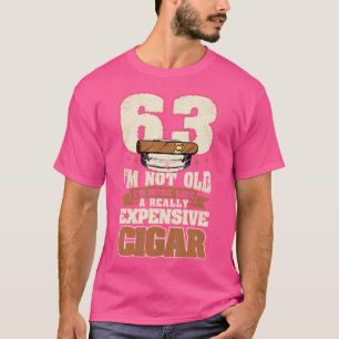 Camiseta 63 Anos Eu Não Sou O Antigo Cigarro 63º Aniversári