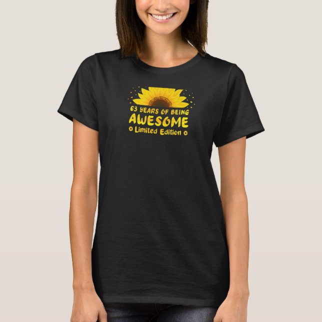 Camiseta 63 anos Nascer 1960 63º (Frente)
