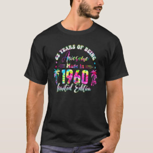 Camiseta 63 anos Vintage 1960 63rd B day Tie Dye