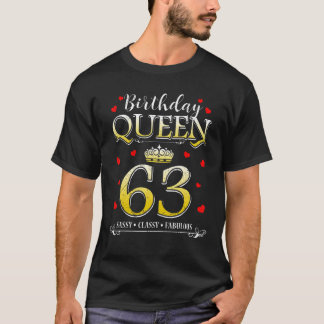 Camiseta 63 E Fabuloso 63 Anos De Idade 63 Anos Para As Mul
