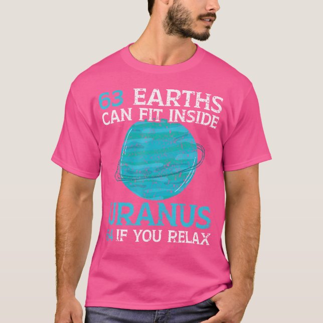 Camiseta 63 Terras Podem Ajustado Urano 64 Se Relaxar Como (Frente)