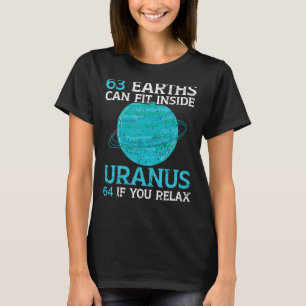 Camiseta 63 Terras Podem Ajustado Urano 64 Se Relaxar Como