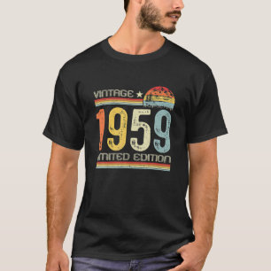Camiseta 64º dia B Presentes Vintage 1959 Limited Edition 6