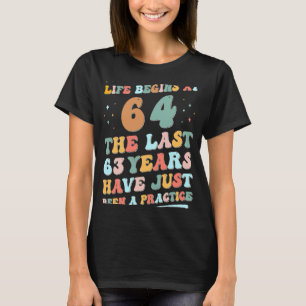 Camiseta 64.º aniversário Homem Mulher 2023 Groovy Life com