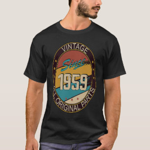 Camiseta 64.º Aniversário Mulher 64 Anos 1959 Decorativa