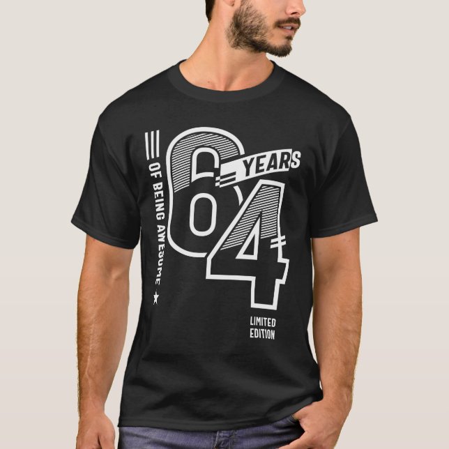Camiseta 64 Anos De Incrível - 64.º Aniversário (Frente)
