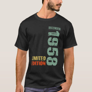 Camiseta 64th Birthday Man 64 Years   December 1958