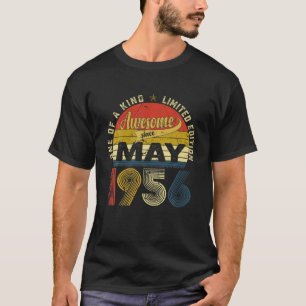 Camiseta 65º Aniversário Decoração Maio 1956 Homens Mul