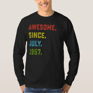 Camiseta 65º Aniversário Impressionante Desde Julho De 1957