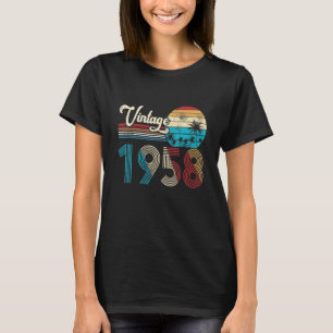 Camiseta 65º Nascer De Aniversário Em 1958 Homens De Aniver