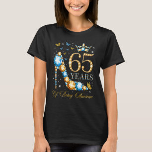 Camiseta 65.º aniversário 65 anos de ser incrível 65 anos