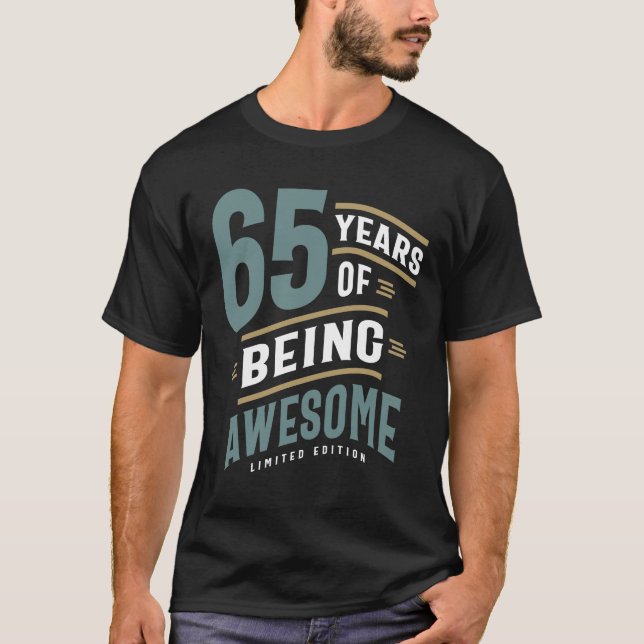 Camiseta 65 Anos De Incrível - 65.º Aniversário (Frente)