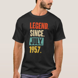 Camiseta 65 anos de lenda desde julho de 1957 65º aniversár