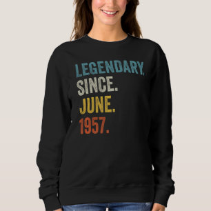 Camiseta 65 anos Legendário desde junho de 1957 65º Nascime