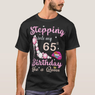 Camiseta 65 Anos Passando No Meu Aniversário De 65 Anos Com