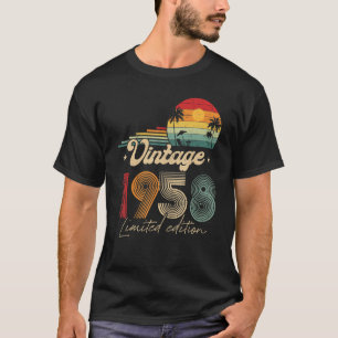 Camiseta 65 anos Vintage 1958 65º aniversário