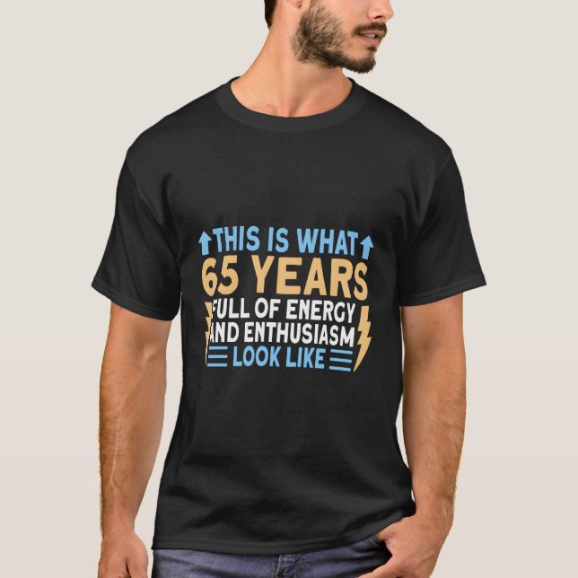Camiseta 65 E Cheio De Energia 65° (Frente)