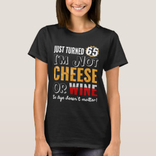 Camiseta 65.o Aniversário Do Vinho E Queijo