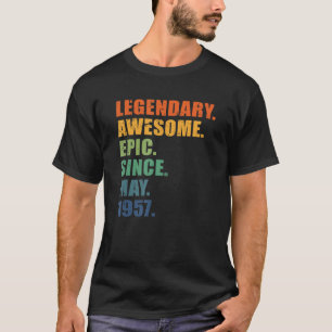Camiseta 65.o aniversário, maio de 1957, Homens e Mulheres,
