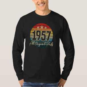 Camiseta 65.o Aniversário Para Pais Masculinos Do Ano Retro