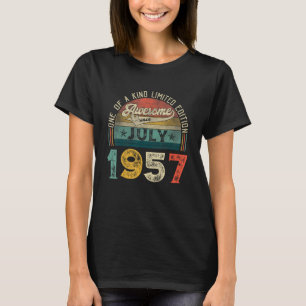 Camiseta 66º Aniversário Desorações julho de 1957 Homens Mu