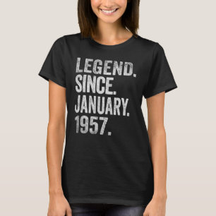 Camiseta 66º aniversário Meninos 66 anos Legenda desde Janu