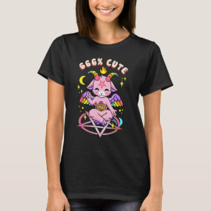 Camiseta 666 Capim Satânico Cinto Baphomet Pentagram Satã F